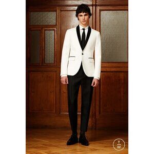 NWT $2,190 Dsquared2 Shawl Tuxedo Slim Cut Blazer Size 52